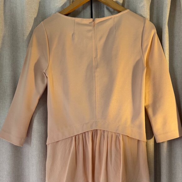 Club Monaco pink peplum top - sz 0 - Picture 3 of 5